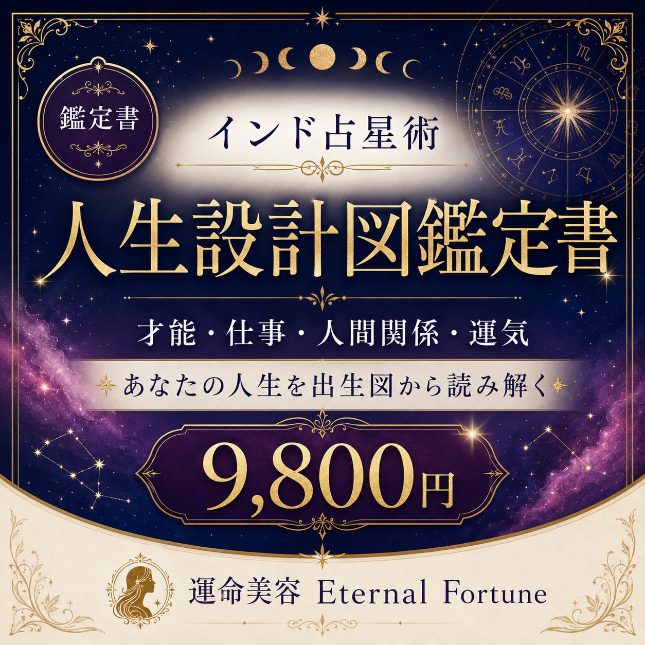 インド占星術・人生設計図鑑定書