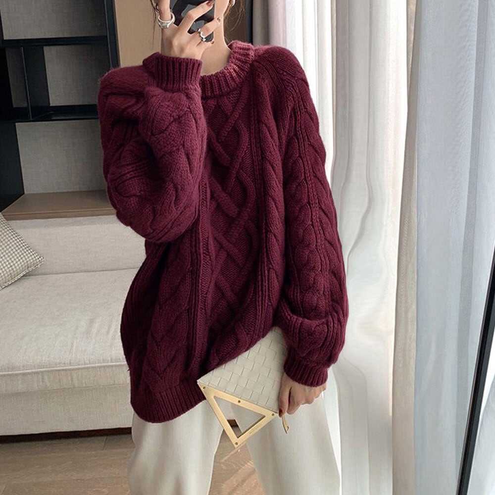 ケーブルニット セーター レディース 秋冬 トップス 韓国 おしゃれ きれいめ 大人 かわいい 暖かい ゆったり カジュアル 大人可愛い 大人女子