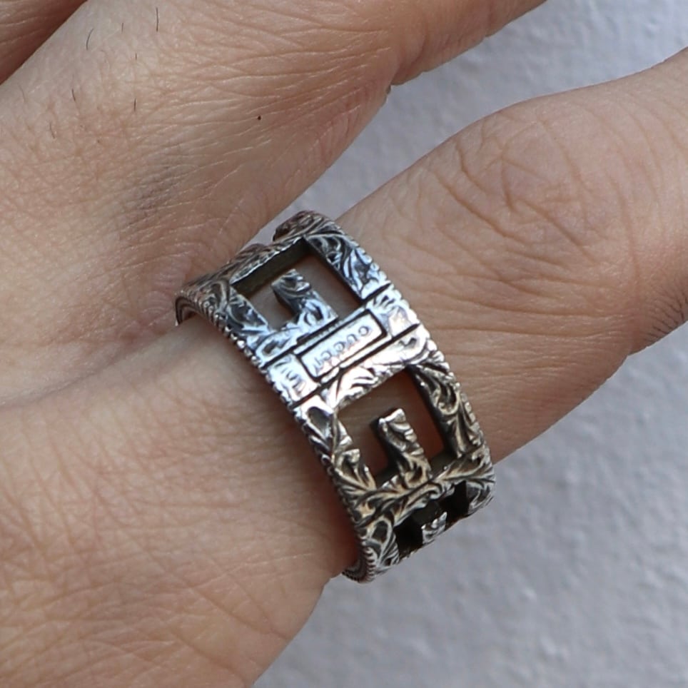 GUCCI 約21号 スクエアG リング シルバー925 グッチ | 2122 