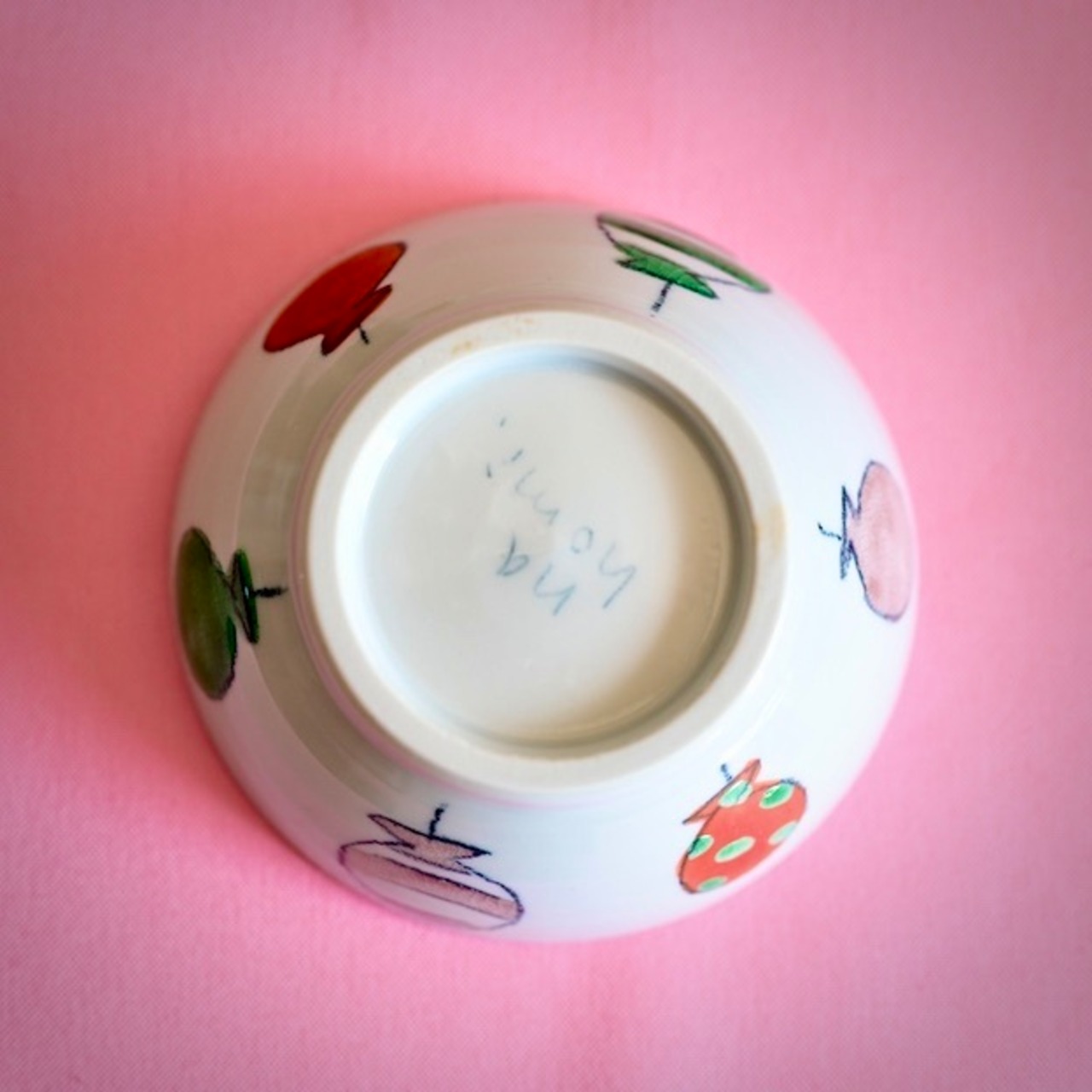 村田菜穂美作　ボウル【小】 うさちゃんとバルーン ［2104130000874］