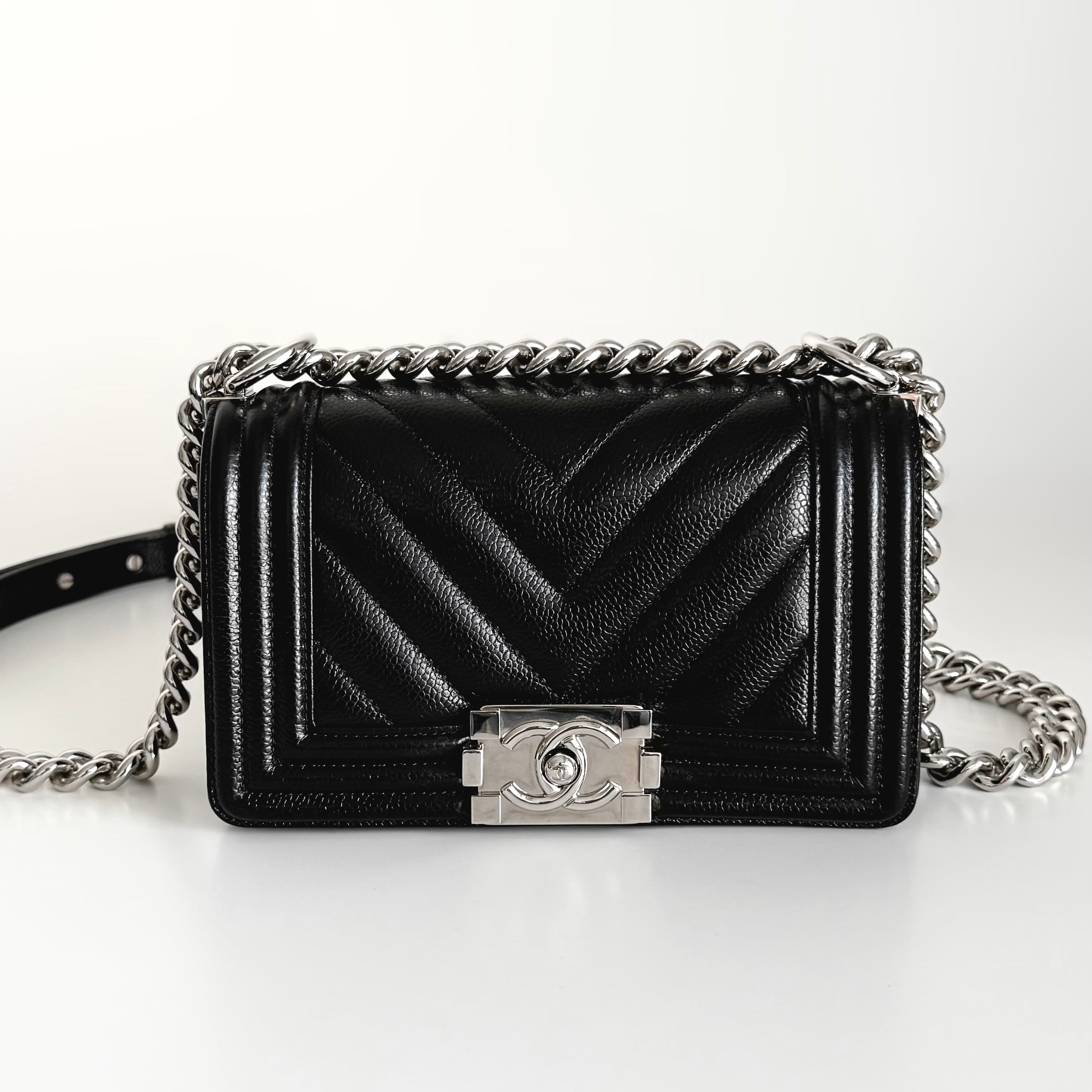 極美品】シャネル ボーイシャネル BOY CHANEL 20 スモール ブラック