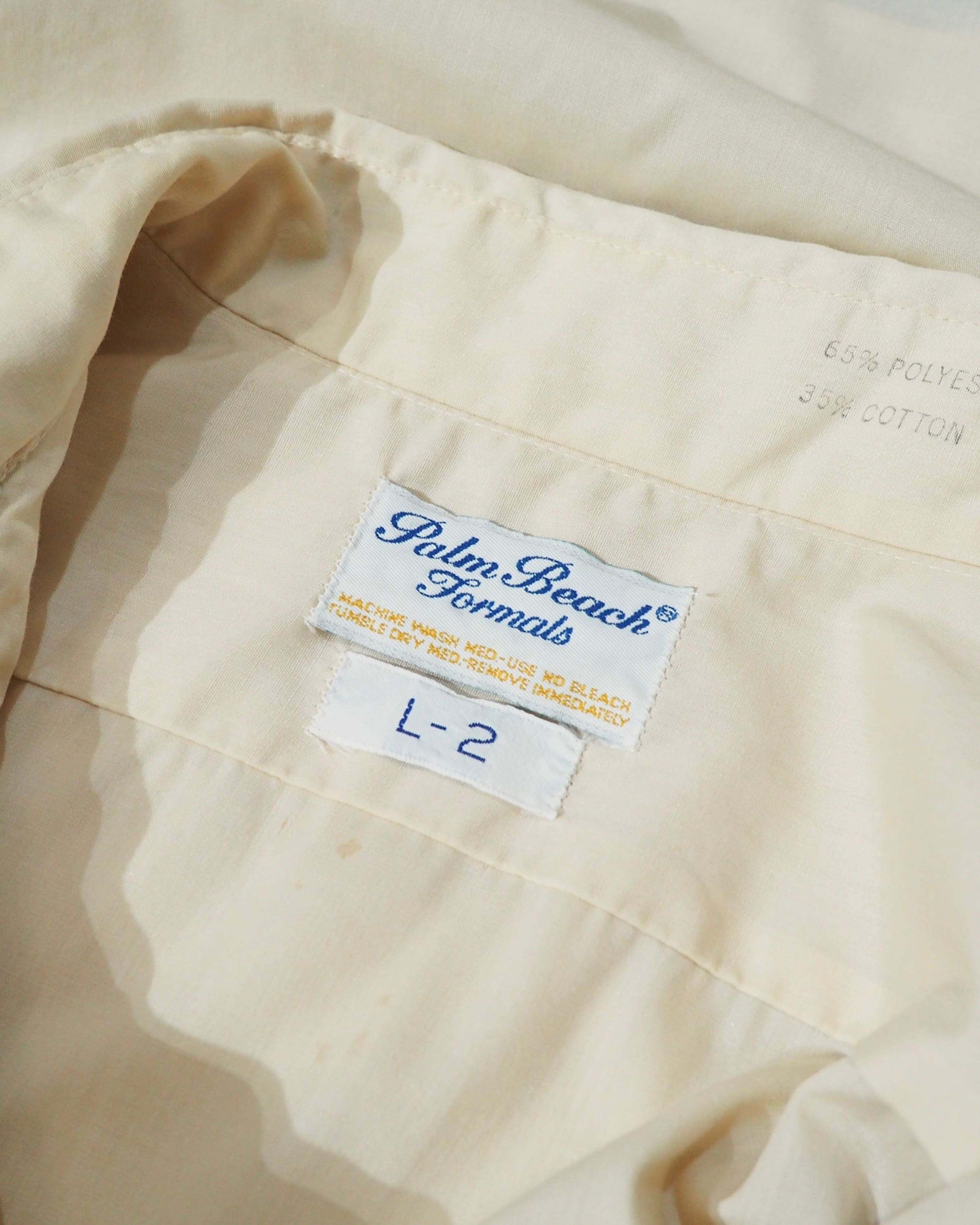 1970s ” Made in USA ” Beautiful Frill vintage Drape loose shirt