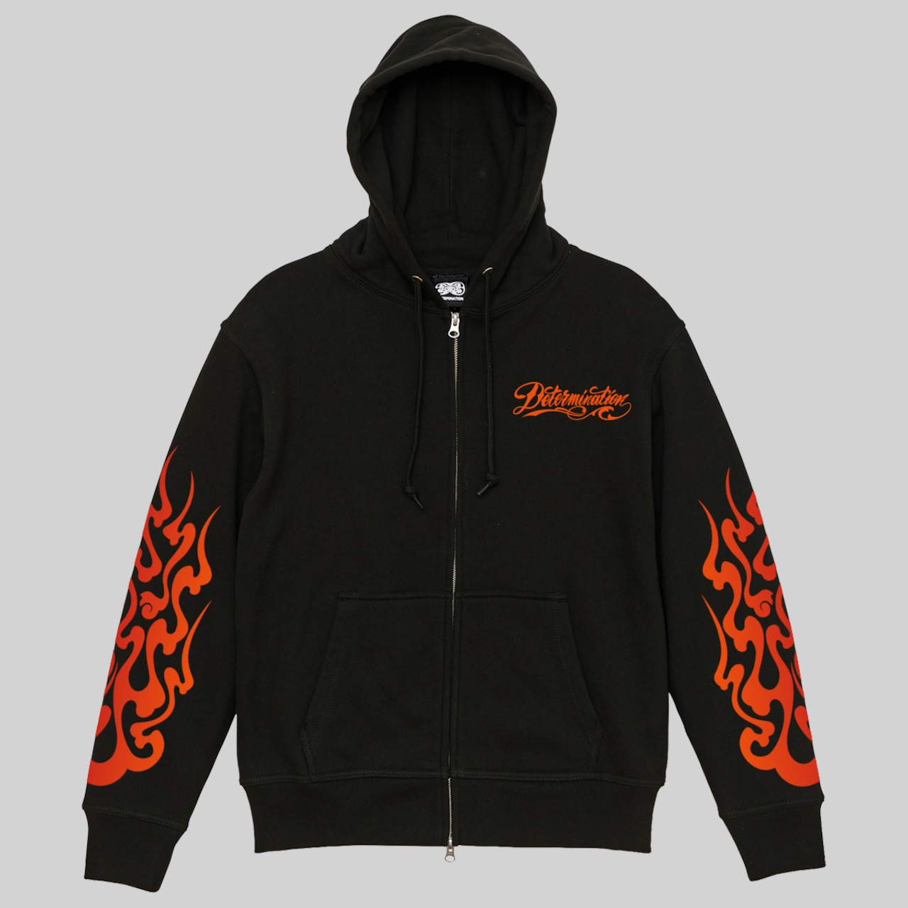 閻王 BLACK×ORANGE & Gradation Zip-up Hoodie