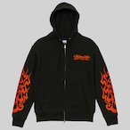 閻王 BLACK×ORANGE & Gradation Zip-up Hoodie