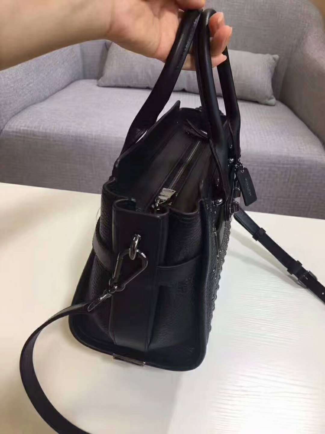 COACH コーチ ハンドバッグショルダーバッグ 2WAYリベット スタッズ