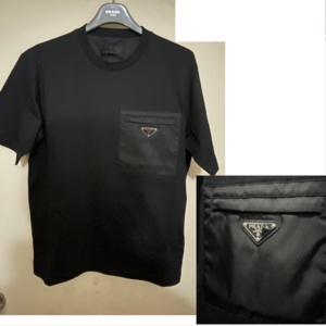 PRADA ロゴナイロンポケット Tシャツ