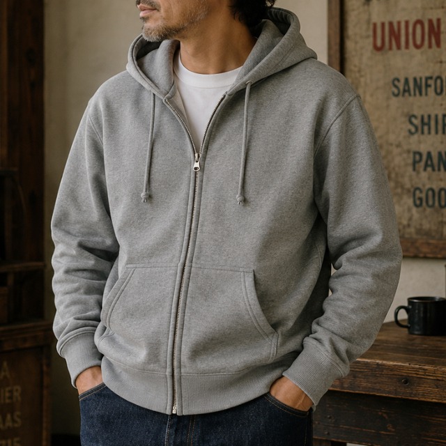 Heavy weight full-zip sweat hoodie 00507