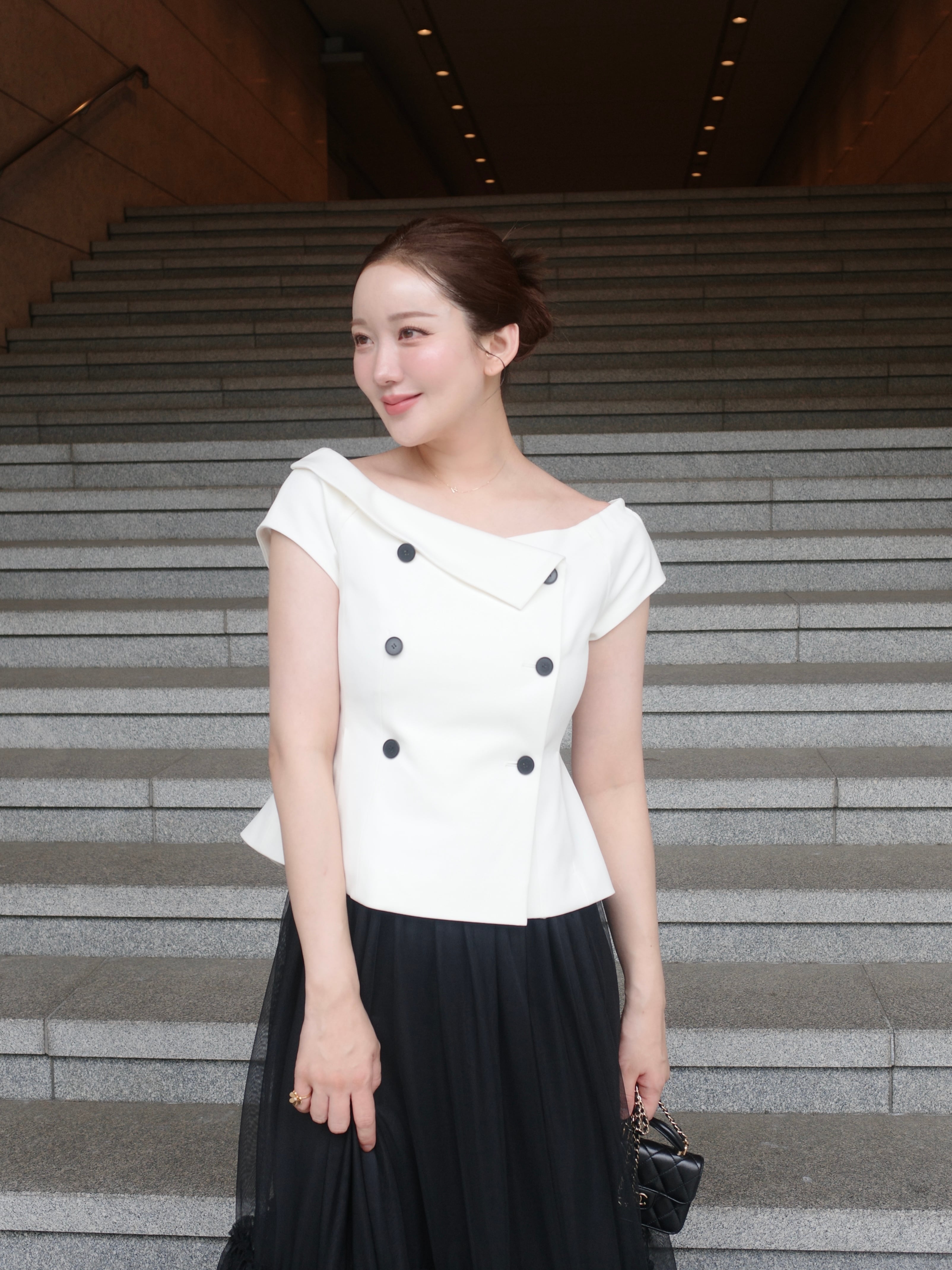 HYEON joyu gilet / white M 完売 予約】joyu gilet / white 6/13 21:00～再販(8月中旬発送予定) | HYEON