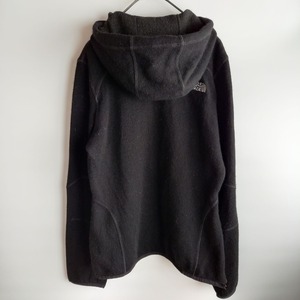 ノースフェイス　ウール　パーカー　ニット　裏起毛　ブラック　S/P