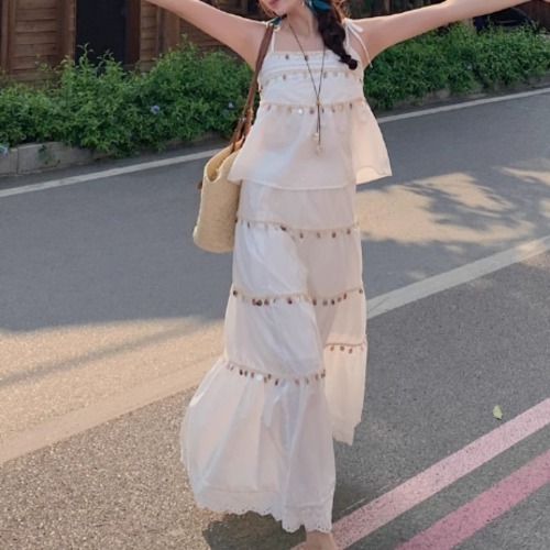 【2点セット】スパンコールティアードセットアップ ・10656