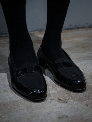 【add (C) vintage】Enamel × Nylon Switching Loafer