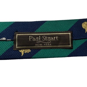 PAUL STUART "satochan" woven silk tie