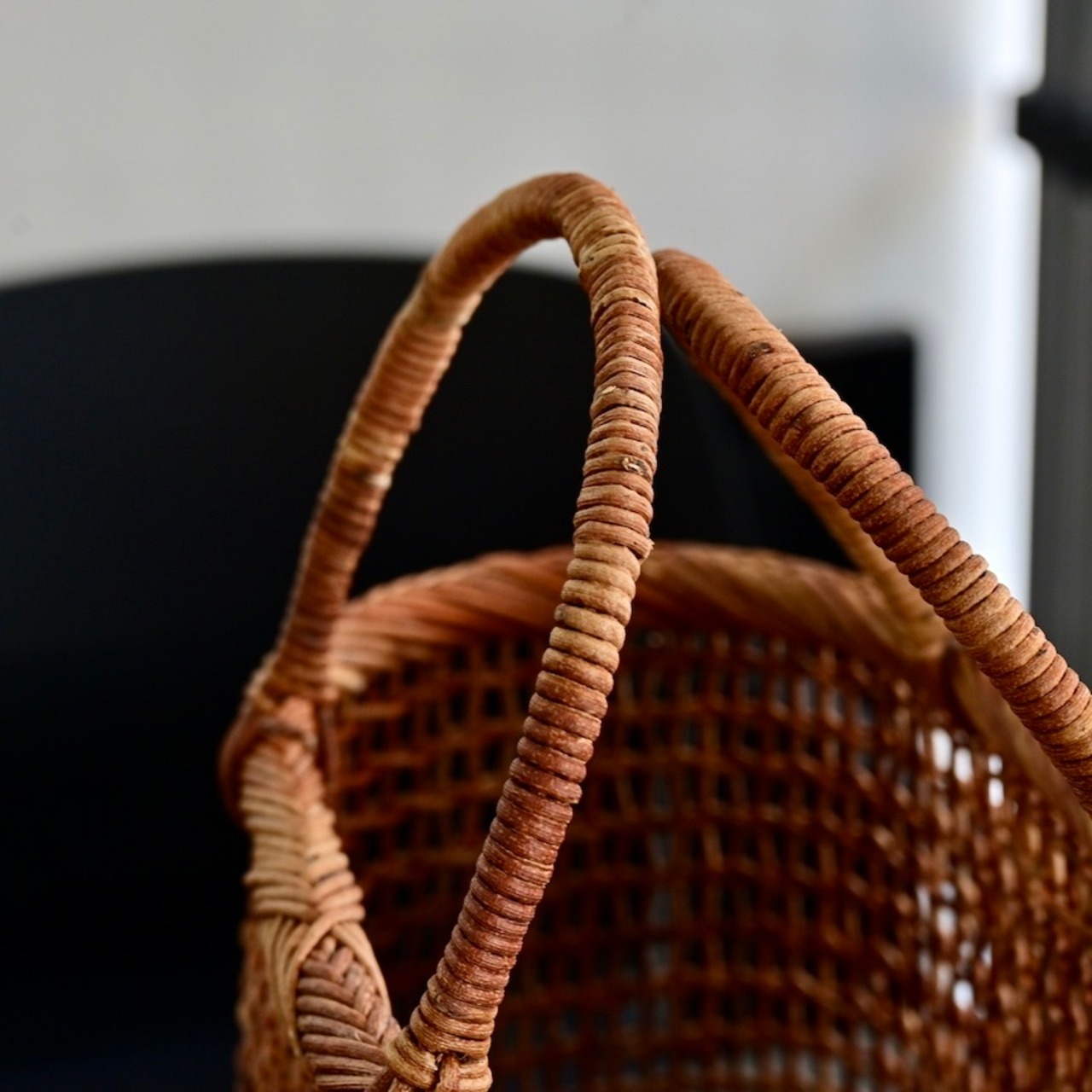 宮本工芸 あけび蔓 細目こだし編み 8寸