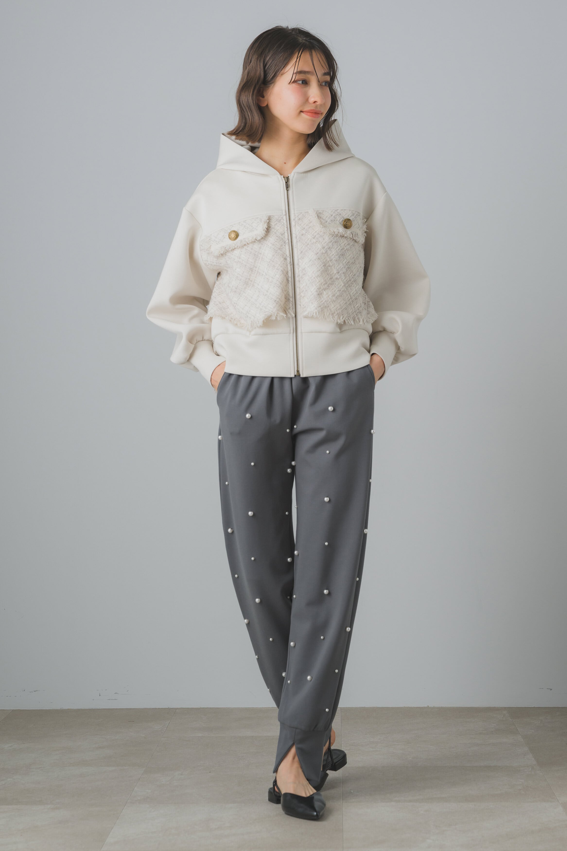 ツイードコンビパーカー 70052-3103 | GALENA