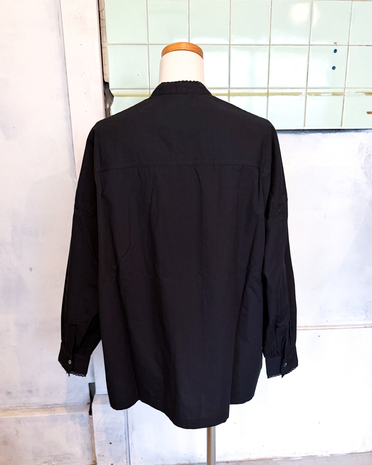 【DOPPLE&SCENT WOMEN】HEIRLOOM PINTUCK LACE BLOUSE