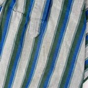 USA製 90s DOCKERS ドッカーズ LONG SLEEVE ストライプ 長袖シャツ M/ブルー×グリーン メンズ ビンテージ リーバイス