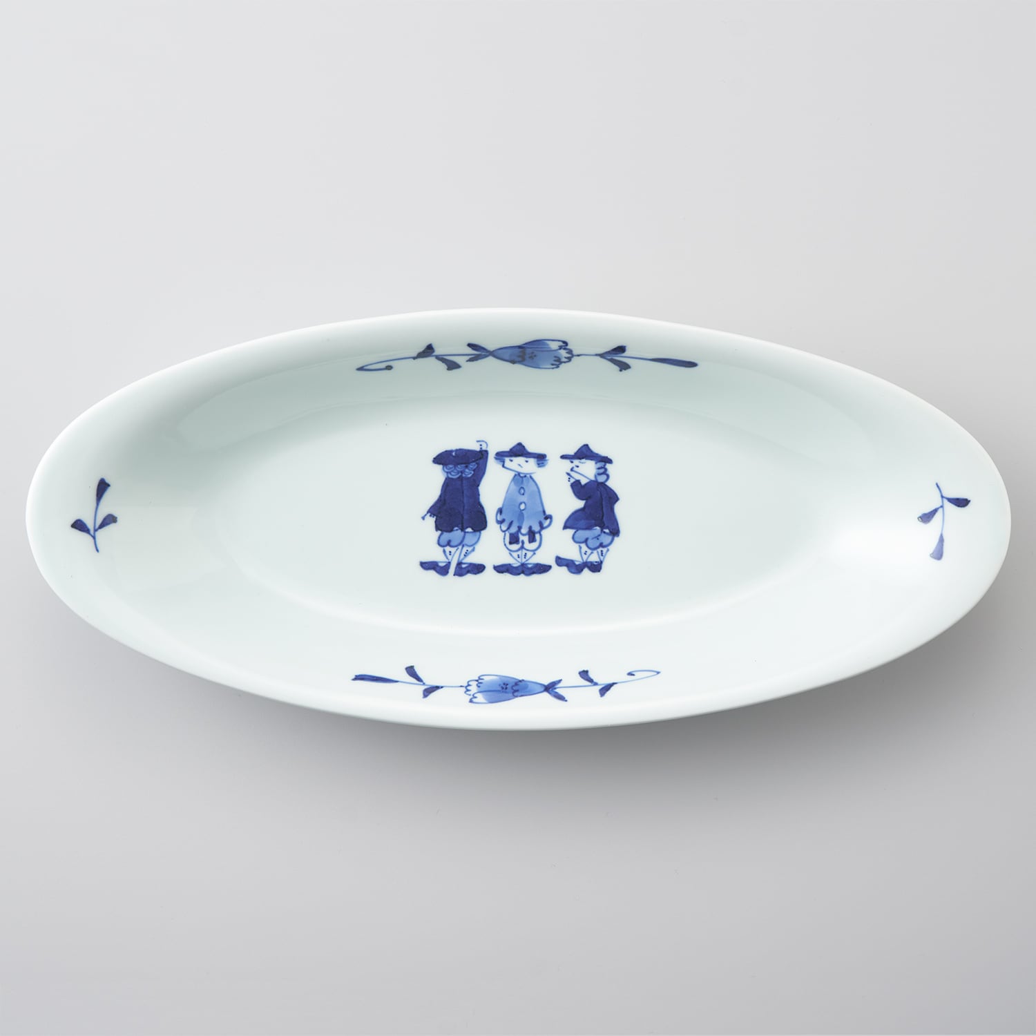 しん窯 青花 有田焼 カレー皿 パスタ皿 異人