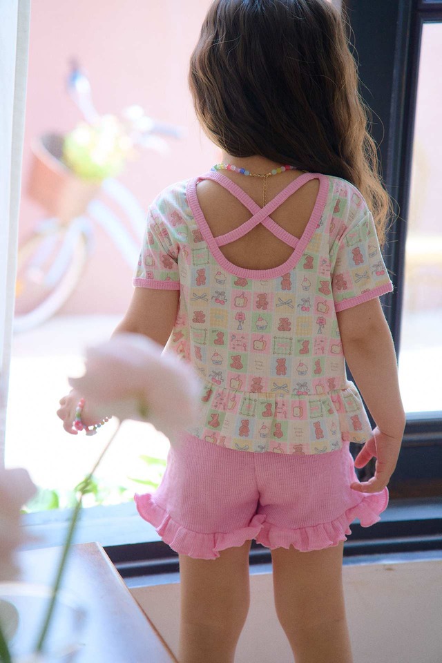 【5/9〆予約】<chouchoushasha>  Cherry frill pants