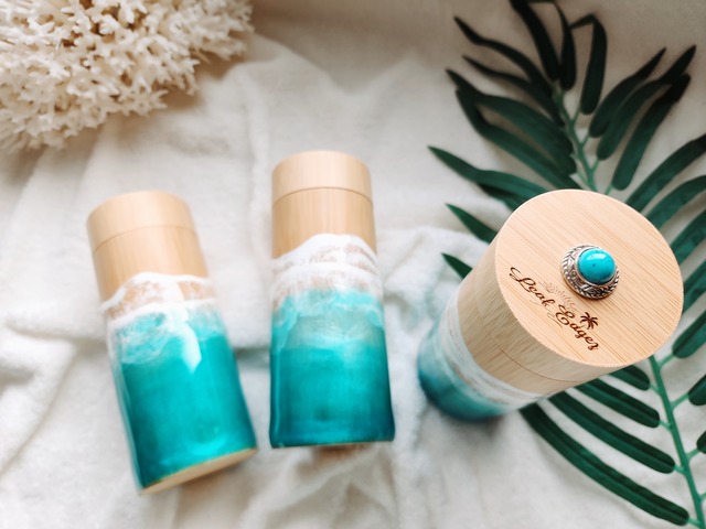 396.オーシャンレジンアート メガネケース、サングラスケース