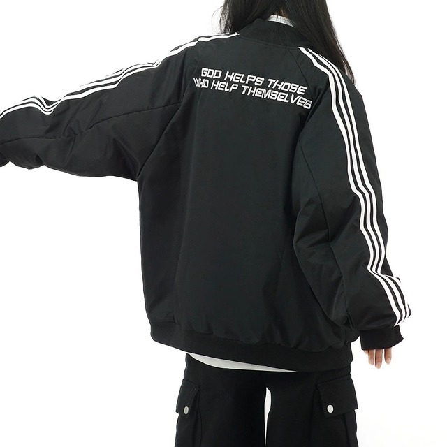 長袖 オーバーサイズ ジップアップ ジャケット　S1104