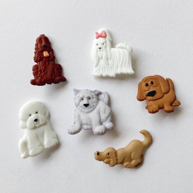 〈再入荷〉JJボタン 犬ボタンパック（6p）