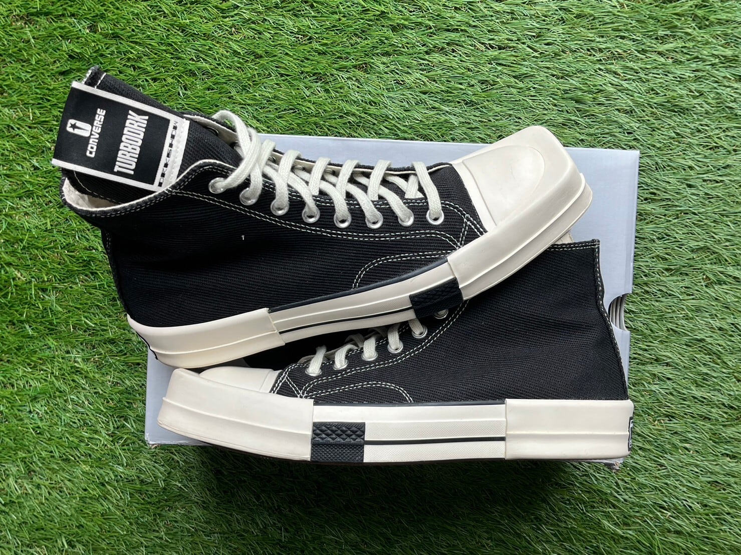 RICK OWENS × CONVERSE DRKSHDW TURBODRK CHUCK 70 HIGH 172344C 28cm ...