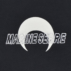 【MARINE SERRE】MS SPORT FLEECE ZIPPED HOODIE