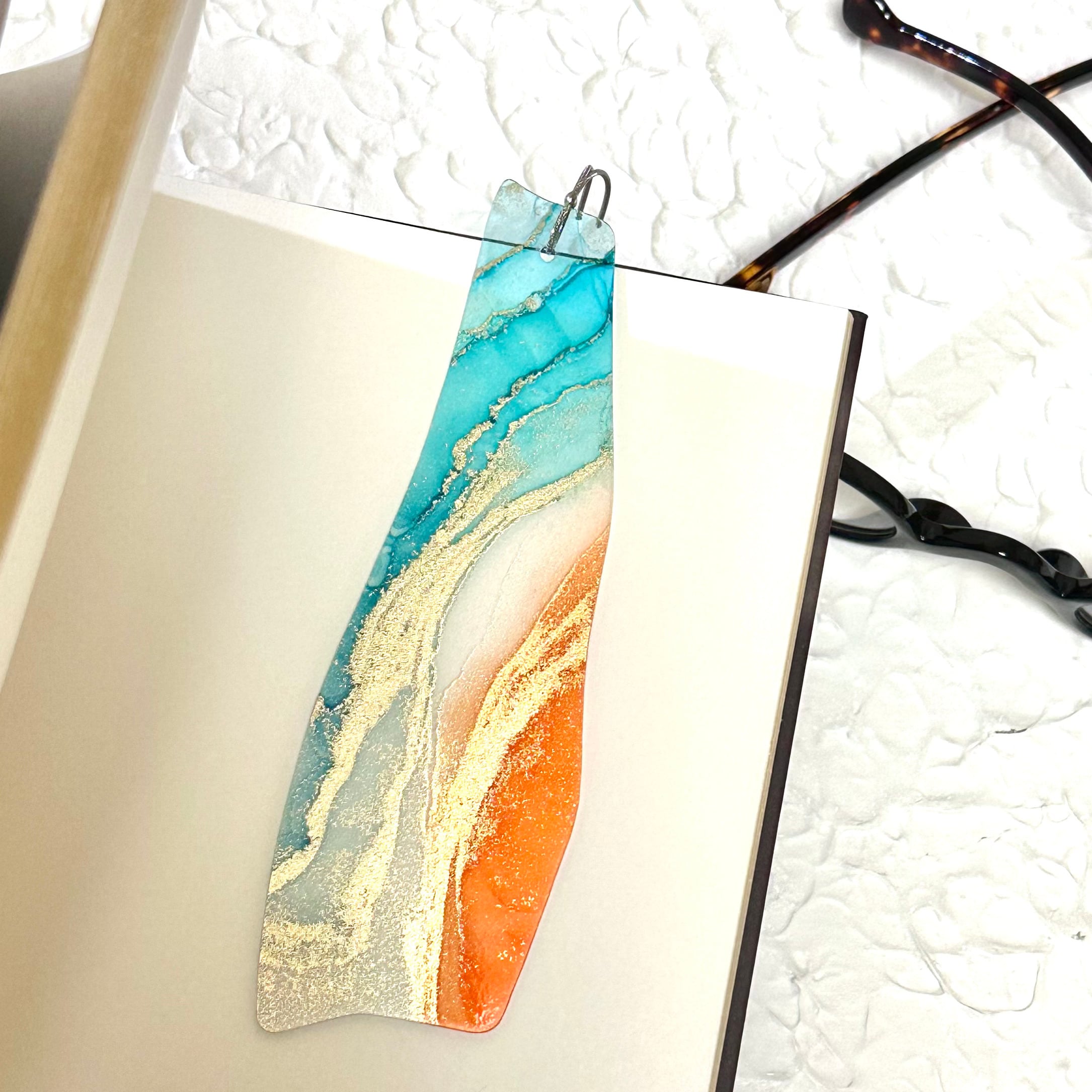 ブックマーカー [ ゆるしかく ] - Light blue × Orange