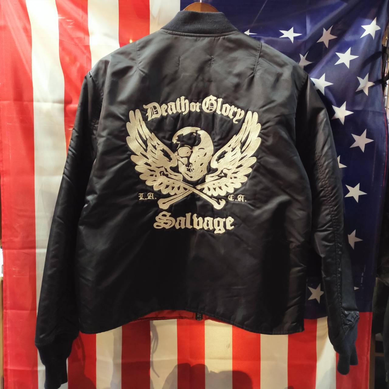 Salvage サルベージ MA-1 M サイズ フライト ジャケット ALPHA