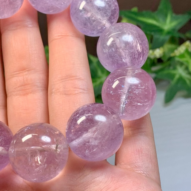 レア☆希少な20mm☆ラベンダーアメジスト・ブレスレット