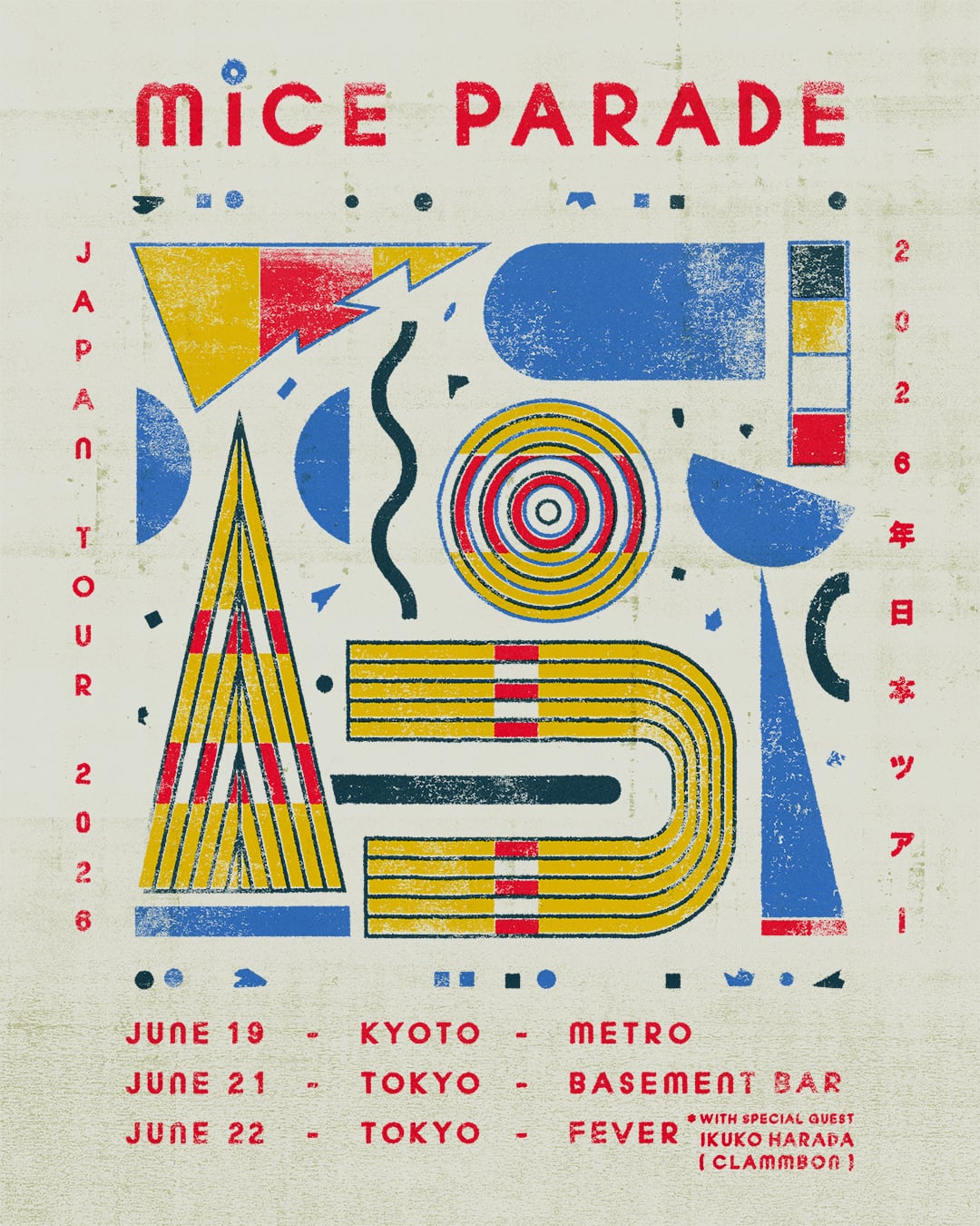 Mice Parade / Japan Tour Poster 2026