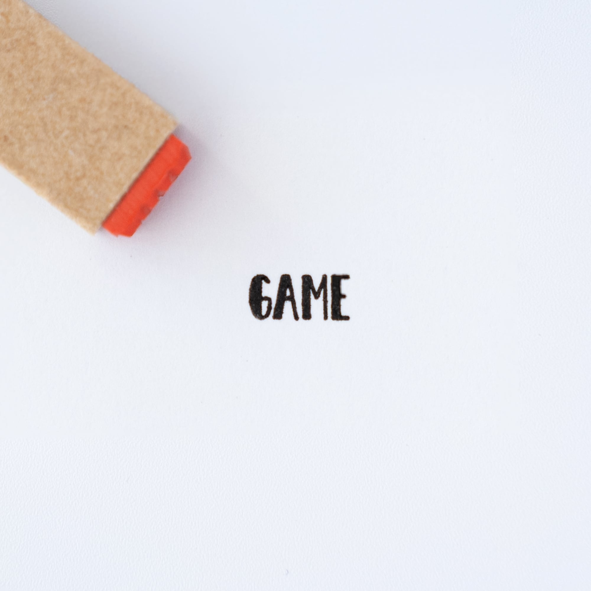 【小さな文字】GAME_ゲーム | はんこ