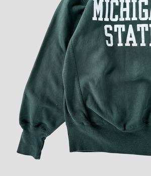 -Champion- Vintage 90s L MICHIGAN STATE Reverse Weave Sweat made in USA