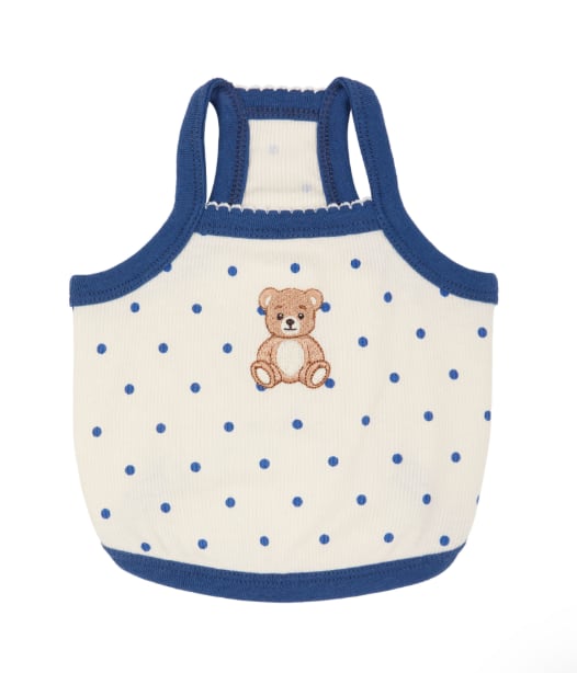 S.M.L/即納【Sallys】Roony bear top (Navy Milk)