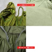 フラダンス 衣装 CC Fashions CCファッション ワンピース ドレス グリーン系 カーキ系 ラウアエ柄 緑 黒 フリル フラ ダンス ダンス衣装 イベント ステージ ハワイアン アロハ かわいい 華やか おしゃれ ブラック系