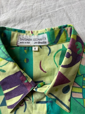 Light Green Artistic Pattern Shirt