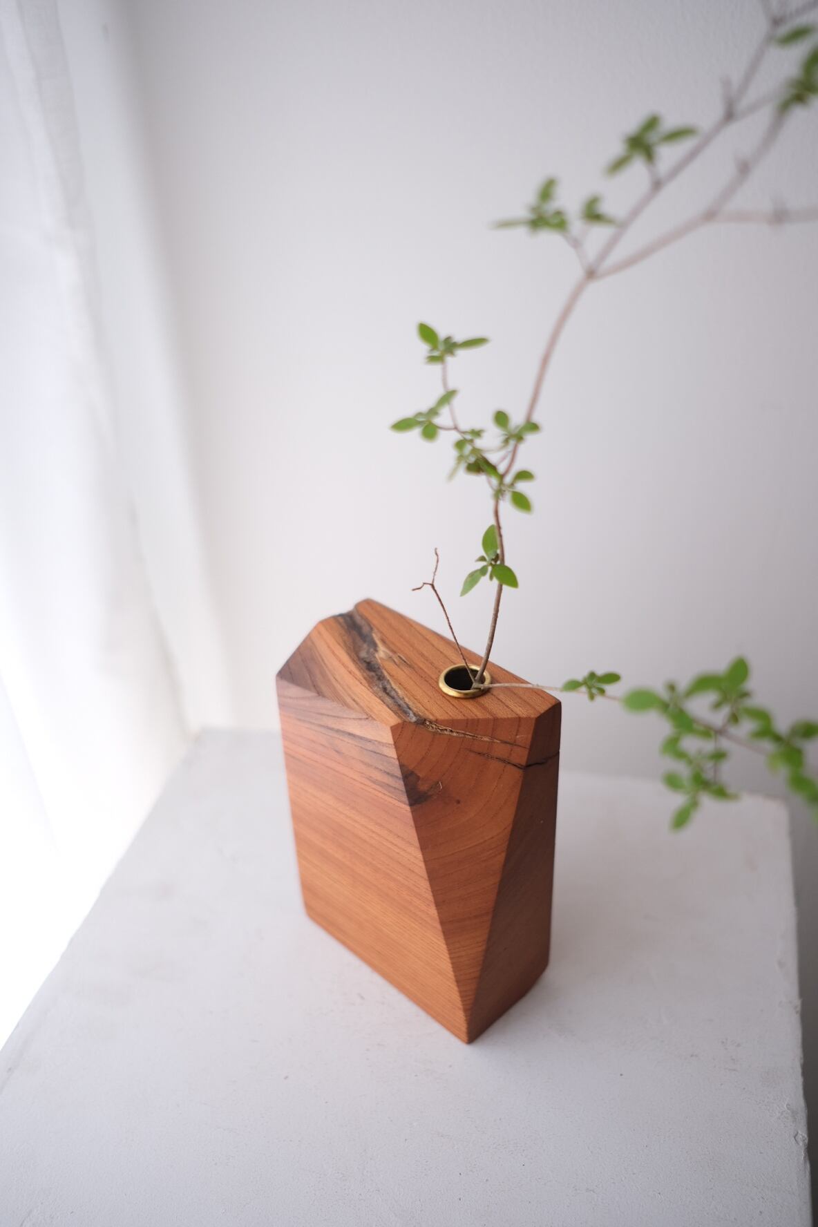 野花立て 一輪挿し ＊骨董＊ 木塊 一輪挿し -欅- | TORINOKI FURNITURE