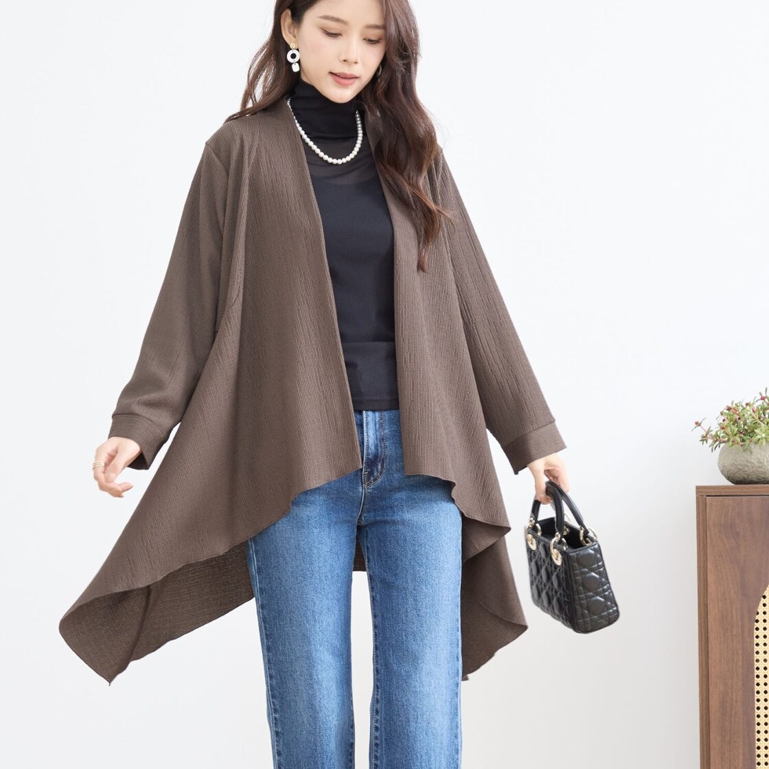 MaxMara ニット ドッキング ロングコート ケーブルニット ドレス 