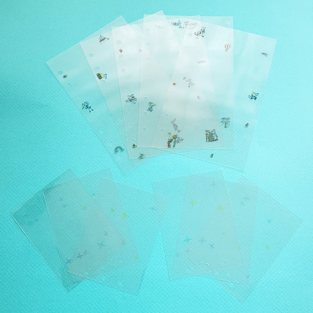 シール帳【手帳サイズ】6穴 はしもん