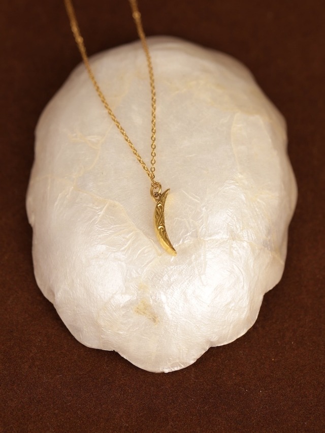 316L hawaiian crescent moon necklace  #n16