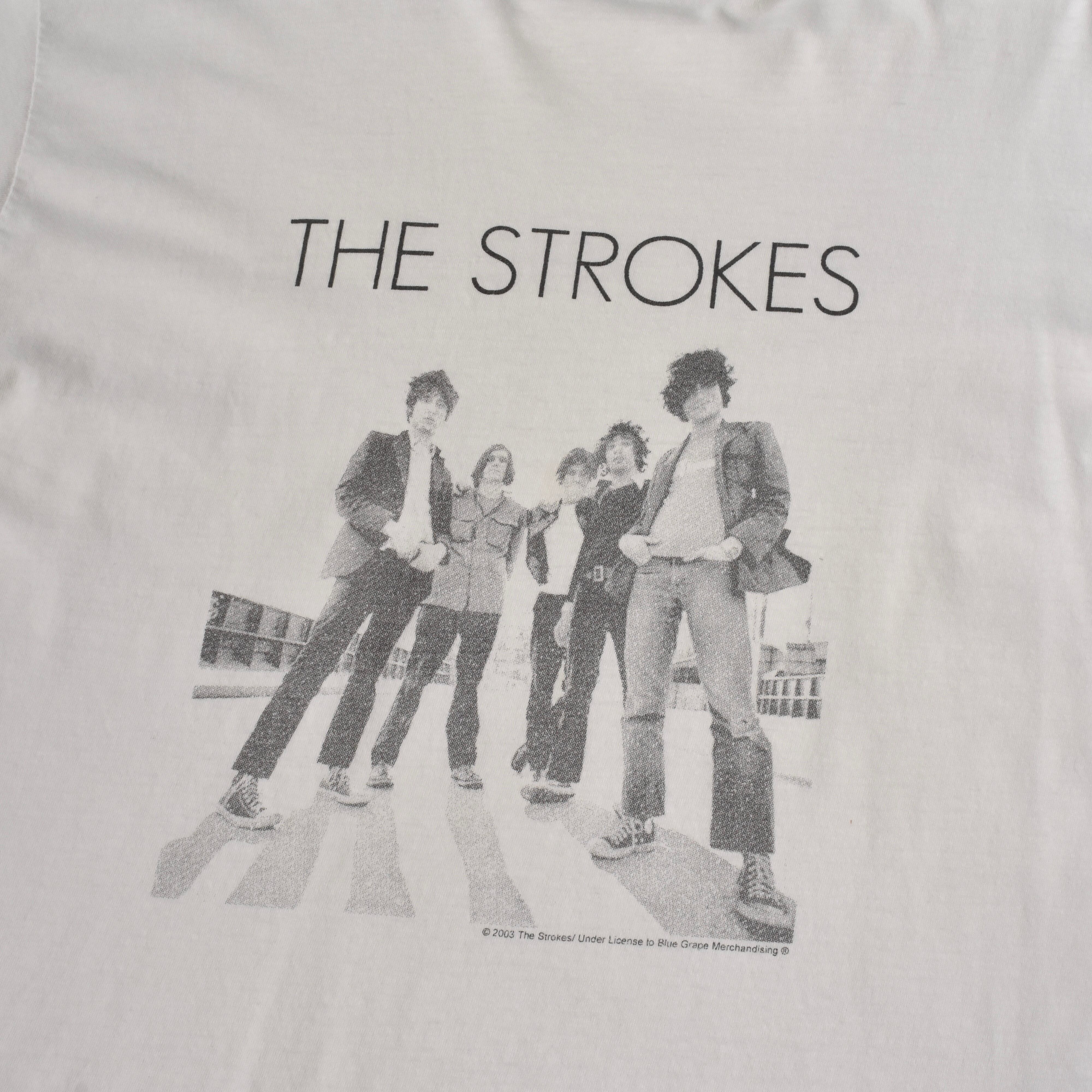 VINTAGE】 “THE STROKES” 00's~ Front Printed Rock T-shirt s/s