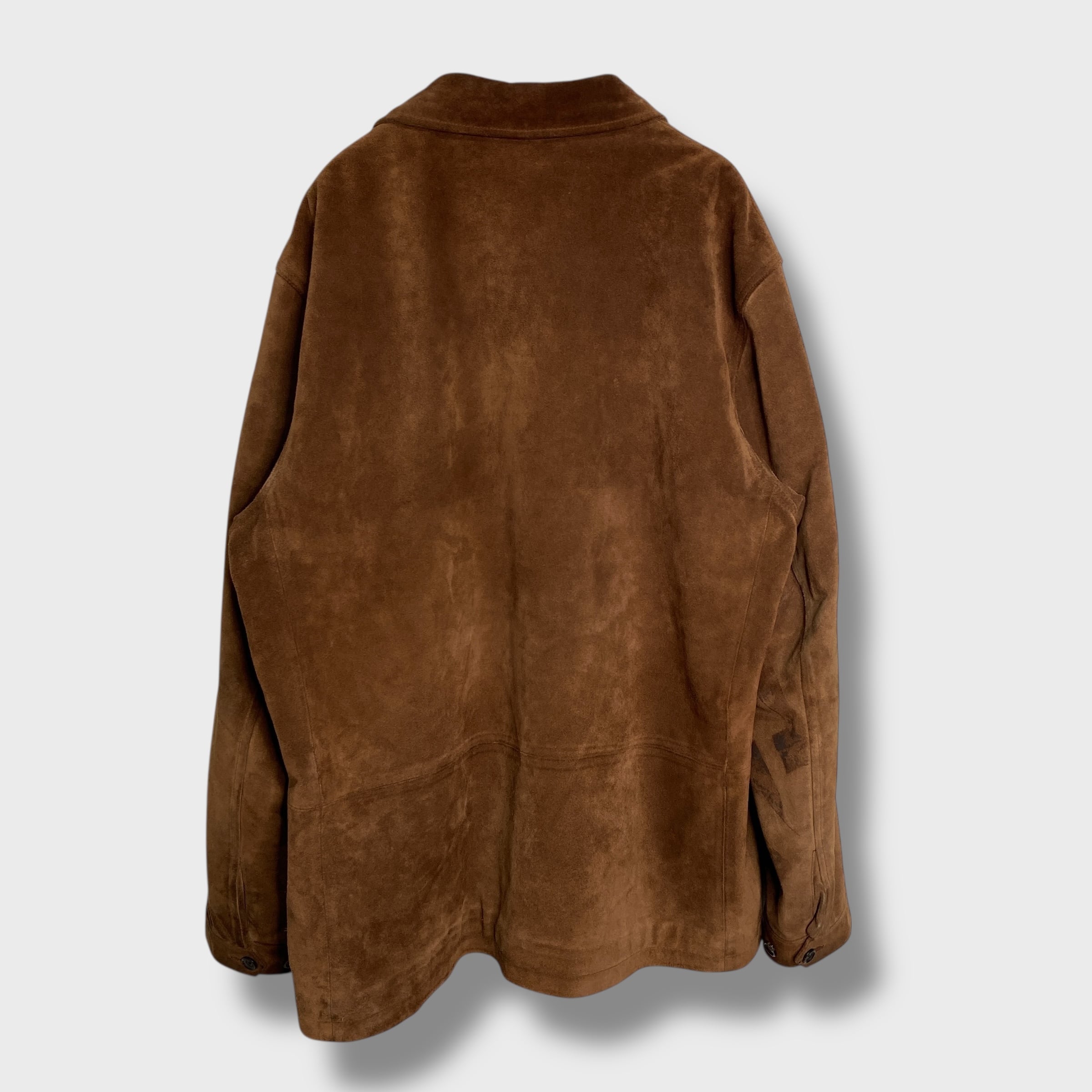RalphLauren ラルフローレン スエードレザージャケット 革 ブラウン L