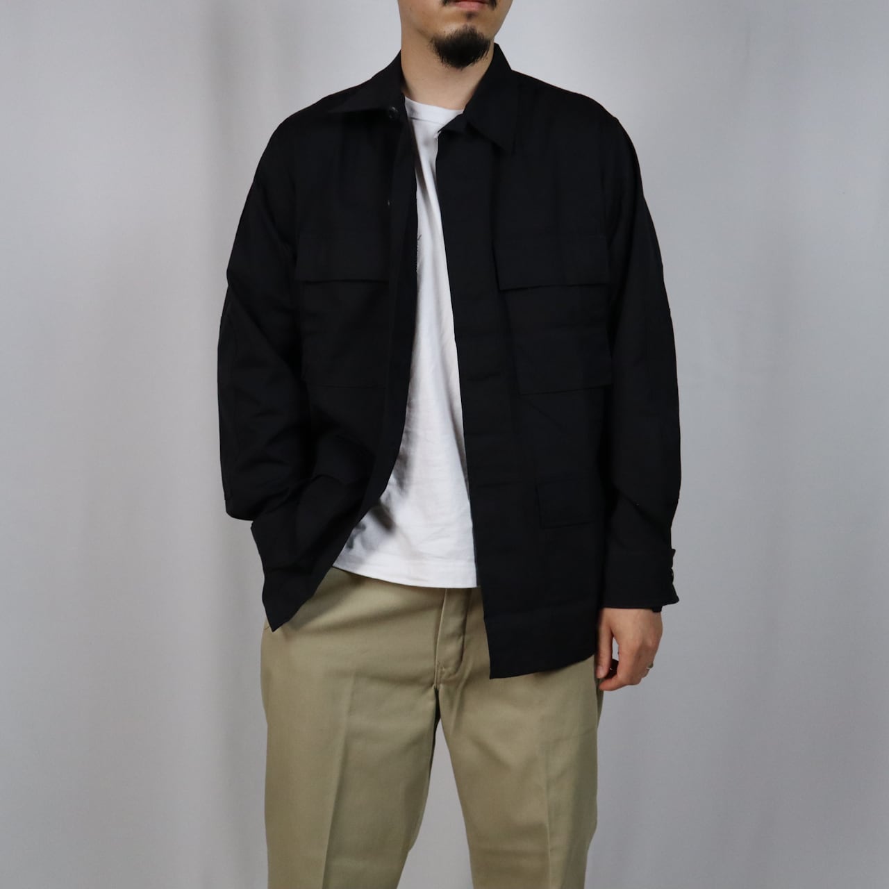 DEADSTOCK】U.S.MILITARY BLACK357 BDU JACKET 米軍 ブラック357 BDU ...