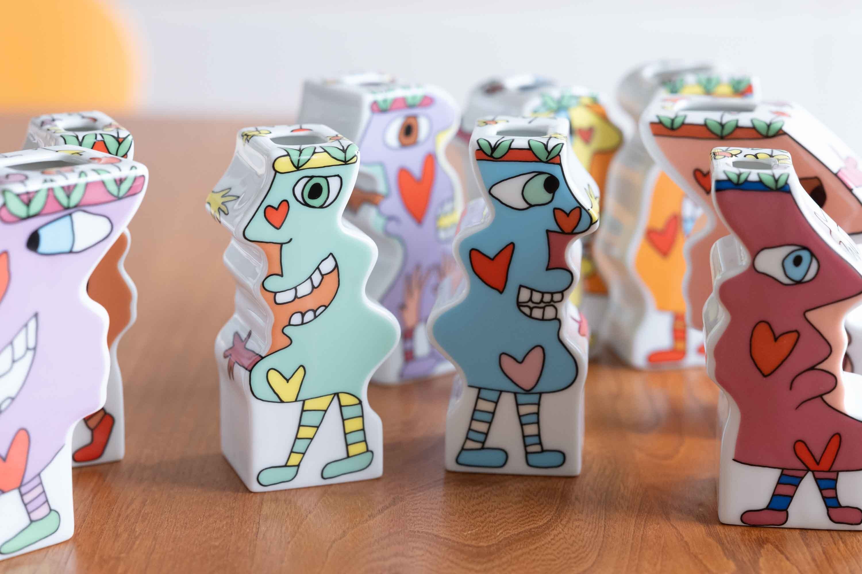 James Rizzi フラワーベース 「I Can´t Stop Loving You!」ローゼン