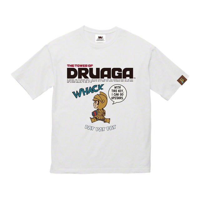 【4571576730661予】ドルアーガの塔 ビッグシルエットTシャツ ホワイト