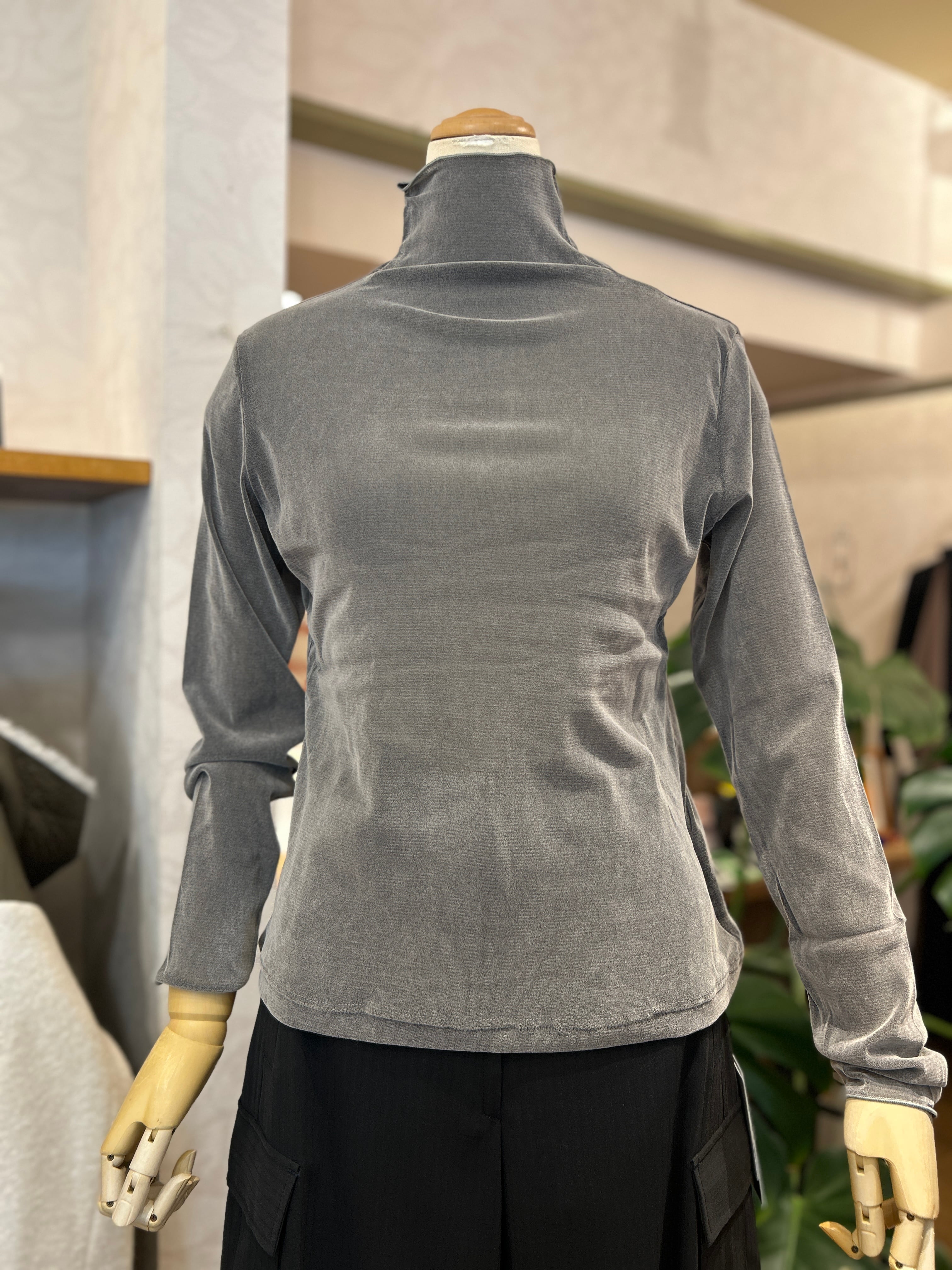 トップス BLACK BIRD 25aw Hooded Skipper Cutsewn blackbird / hooded skipper long sleeve cutsewn (gray ＆ yellow