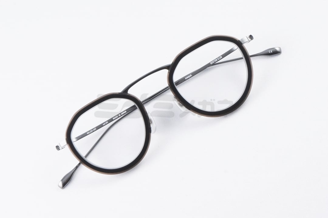 BOSTON CLUB メガネ CINQUE col.01 クラウンパント セル巻き サンク