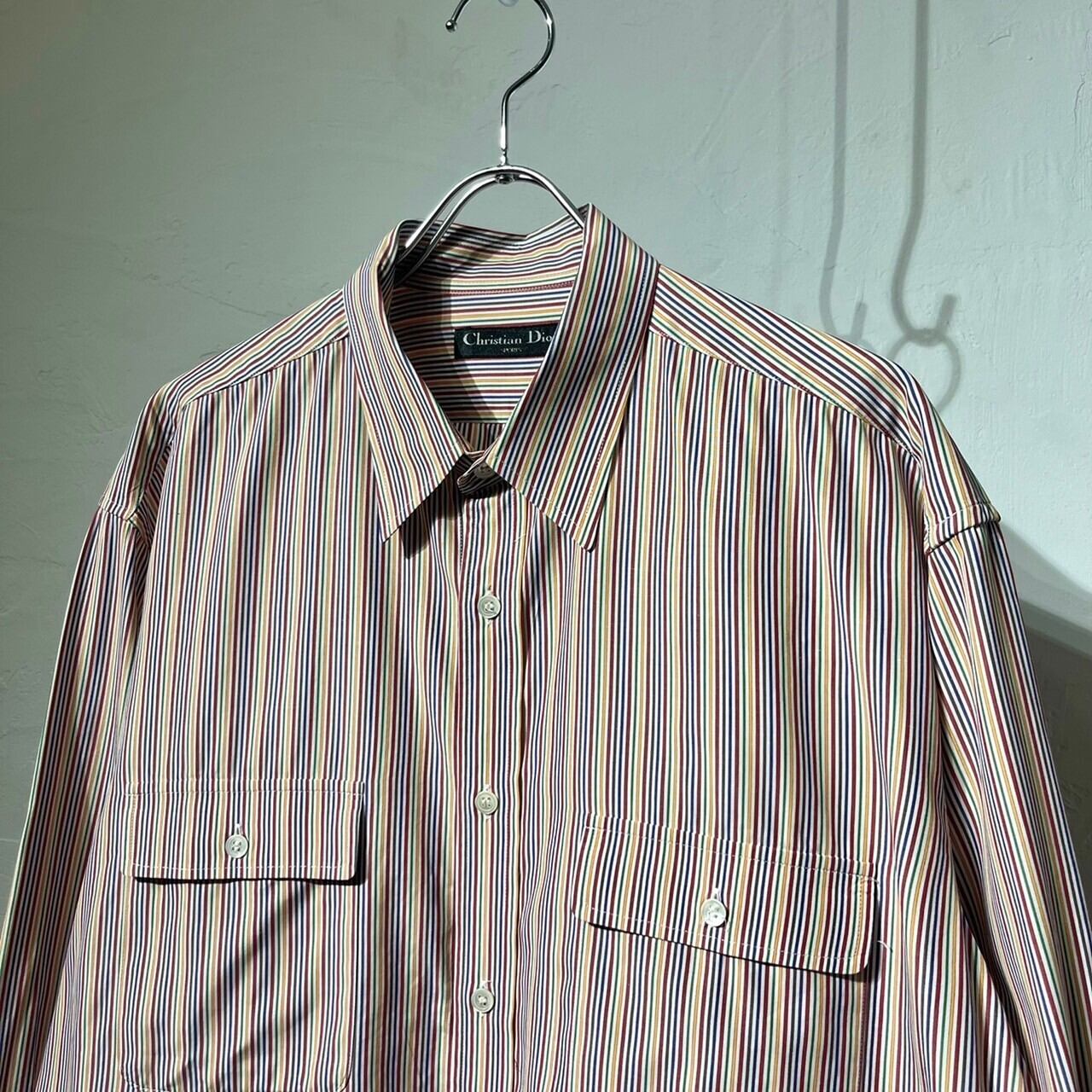 90s christian dior sport stripe ストライプ ポロ Christian dior striped polo shirt - Gem