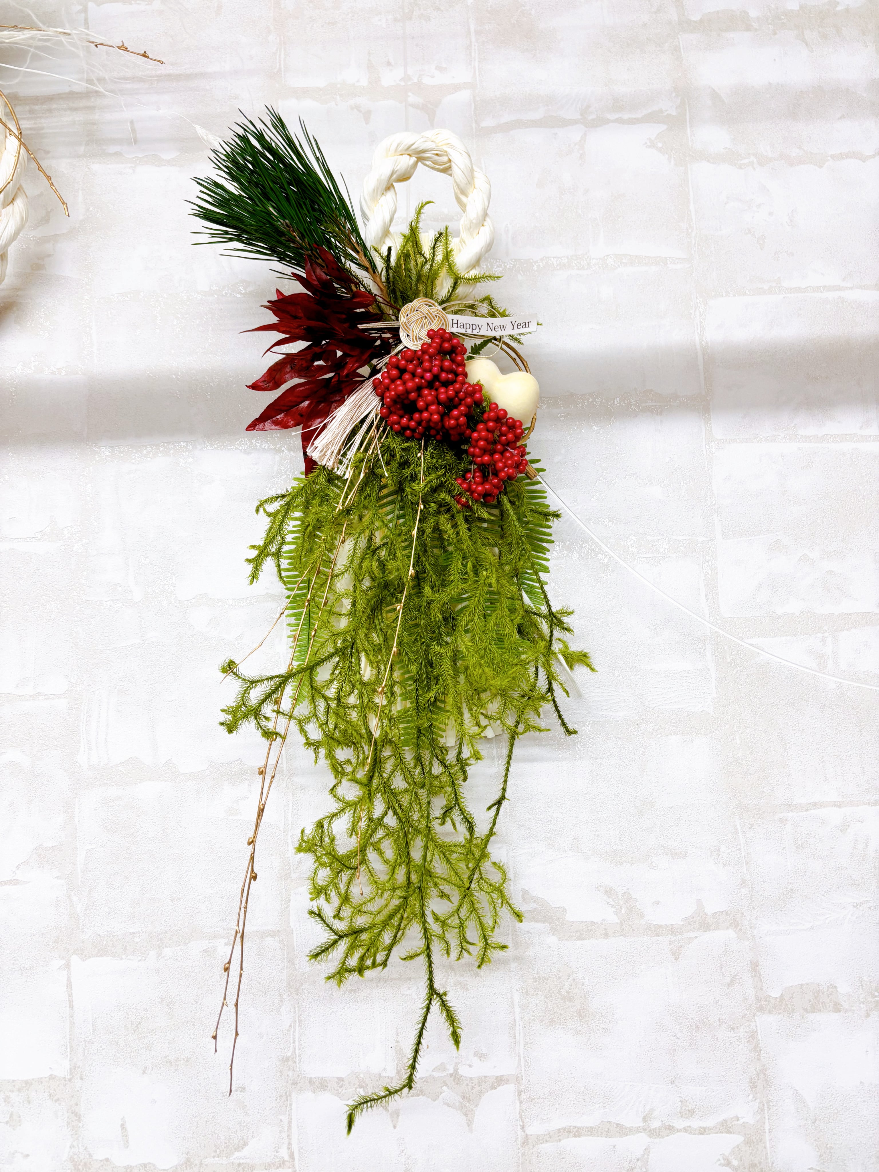 福若松ひょうたん入りしめ縄飾り(縦型) | プラエフラワー