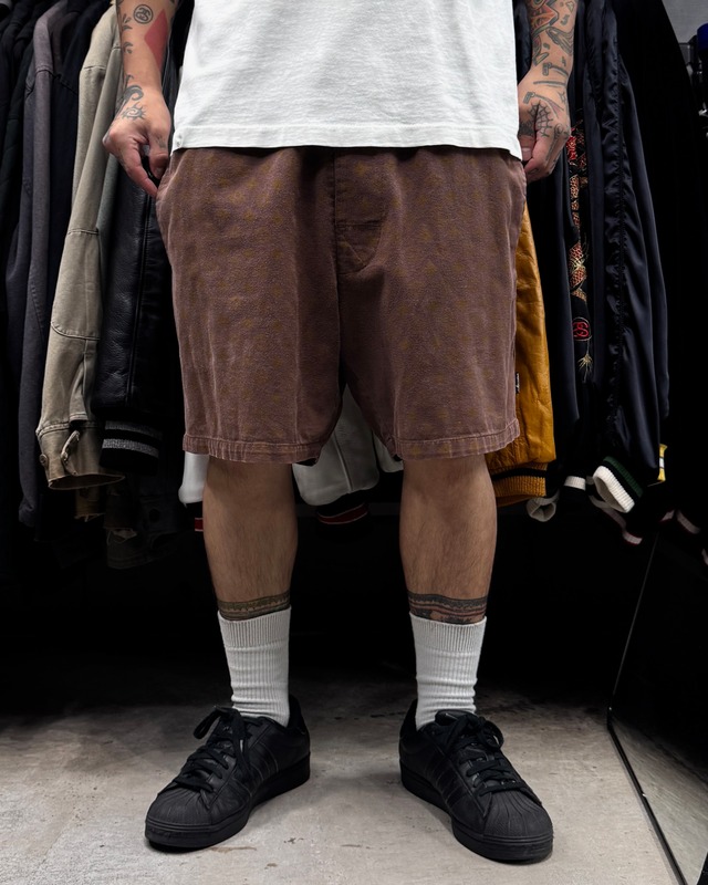 【Special!!】80’s~90’s old stussy Luis Vitt◯n Monogram Beach  Shorts Pants “ルイ ヴィ◯ン柄” “モノグラム” “総柄” 【高円寺本店】